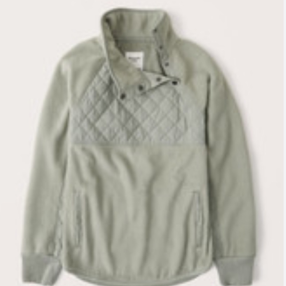 Abercrombie & Fitch Green Teddy Jacket